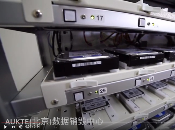 AUKTE's data destruction laboratory in Beijing